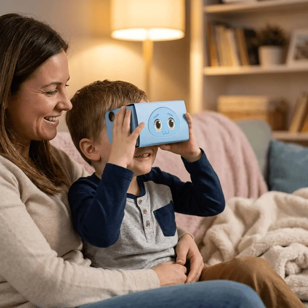 Uso del visor de realidad virtual de Nixi